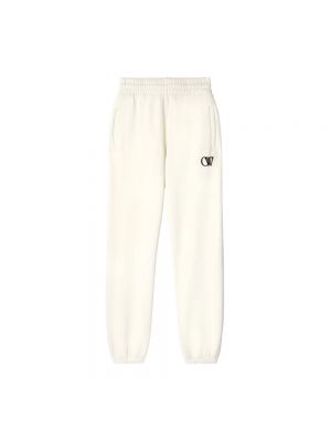 Pantalon de joggings en coton à imprimé Off-white blanc