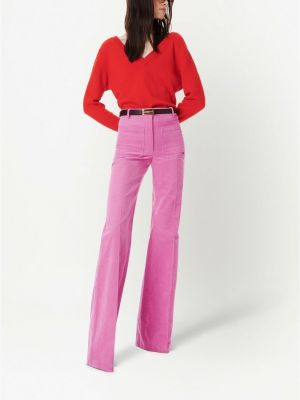 Pullover mit v-ausschnitt Victoria Beckham rot