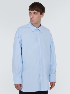 Camicia di cotone The Row blu