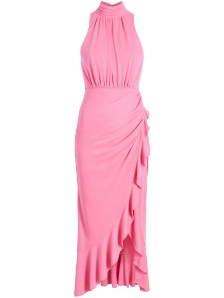 Ασύμμετρη μίντι φόρεμα Cinq A Sept ροζ