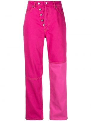 Straight jeans Ganni rosa