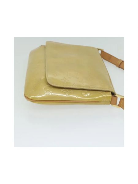 Bolso cruzado de cuero Louis Vuitton Vintage beige