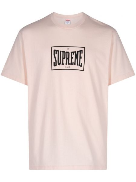 Růžové tričko Supreme