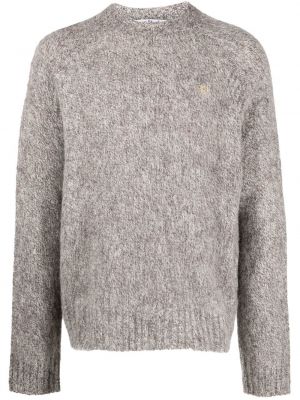 Chunky меланжов пуловер Acne Studios сиво