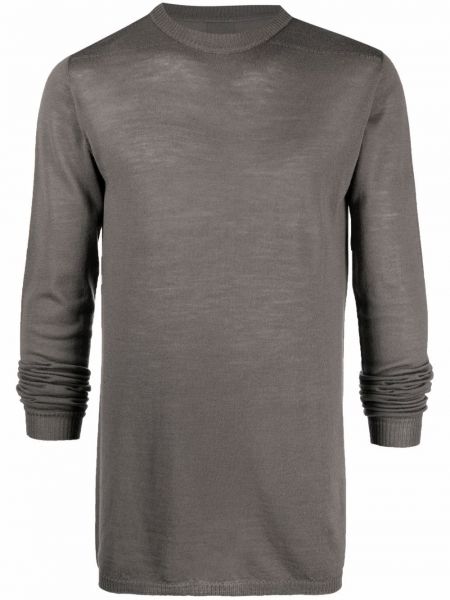 Vlnený sveter Rick Owens sivá