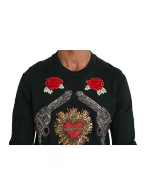 Suéter de algodón con estampado con corazón Dolce & Gabbana