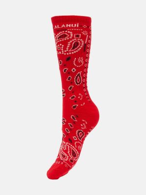 Памучни чорапи Alanui червено