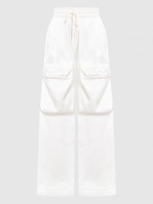 Білі штани карго з принтом Off-white