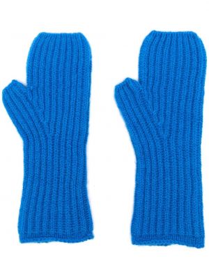 Mănuși din cașmir Pringle Of Scotland albastru