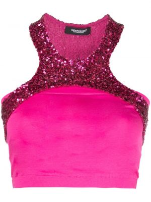 Top s cekini Undercover roza