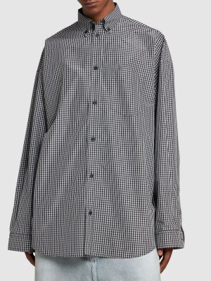 Chemise en coton à carreaux Balenciaga