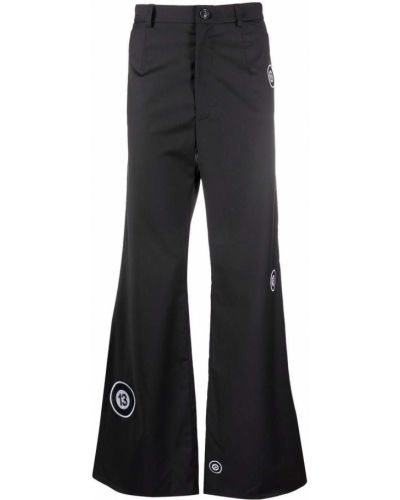 Pantalones con bordado Duoltd negro