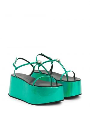 Sandales à plateforme Giuseppe Zanotti vert
