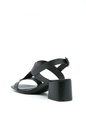 Kožené sandály Studio Chofakian černé