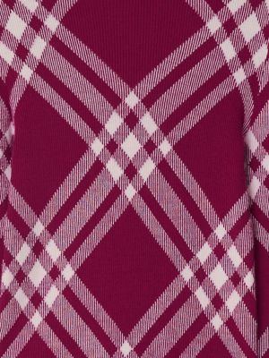 Kostkovaný vlněný svetr Burberry