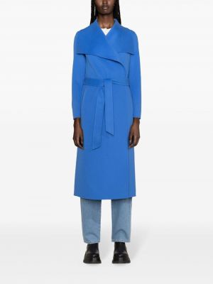 Oversized vlněný kabát Mackage modrý