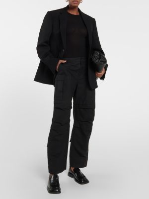 Oversized volneni blazer Wardrobe.nyc črna