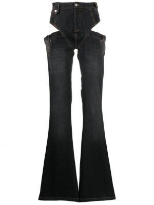 Voľné bavlnené džínsy Egonlab čierna