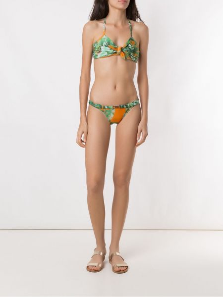 Bikini à fleurs Amir Slama vert