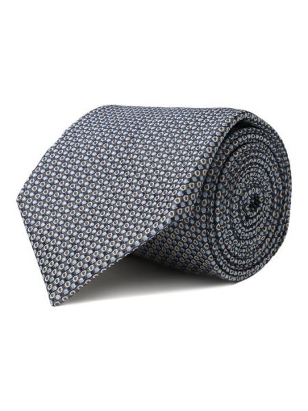 Хлопковый шелковый галстук Van Laack синий