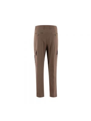 Pantalones slim fit Kiton marrón