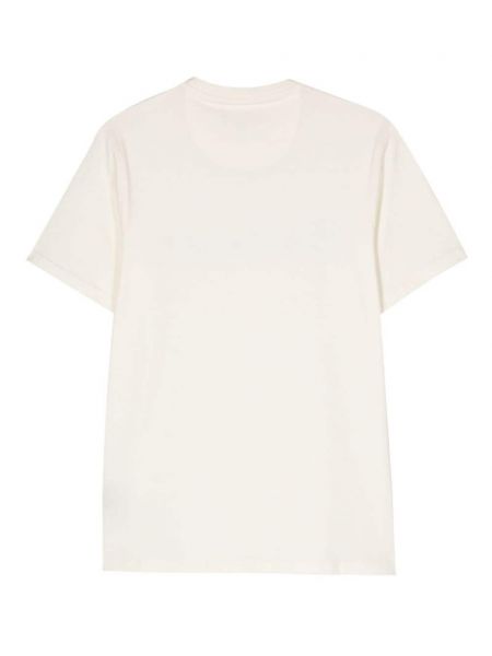 Raštuotas medvilninis marškinėliai Barbour balta
