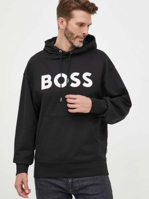 Pamučna hoodie s kapuljačom Boss