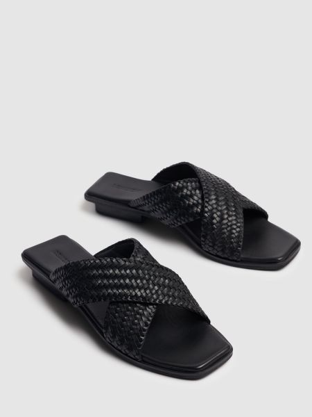 Кожени ниски обувки Bembien черно