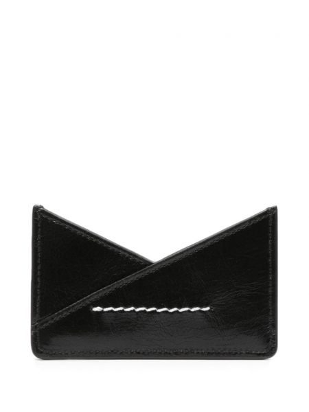 Kožená peněženka Mm6 Maison Margiela černá