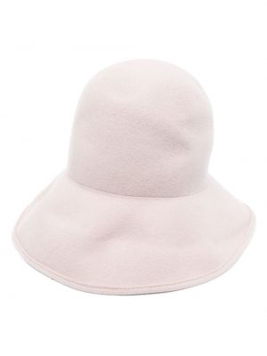 Асиметрична вълнена шапка Emporio Armani розово