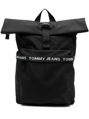 Раница с принт Tommy Jeans черно