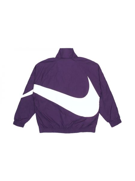 Плетеная куртка с воротником стойка Nike фиолетовая