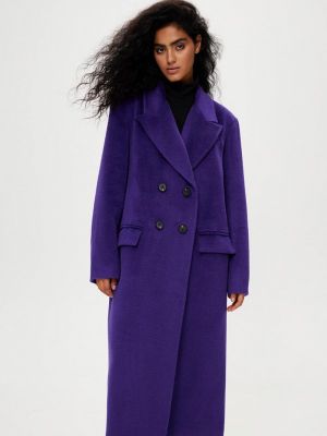Пальто Sashaostrov фиолетовое