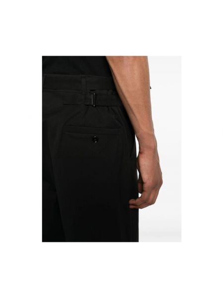 Pantalones de algodón Lemaire negro