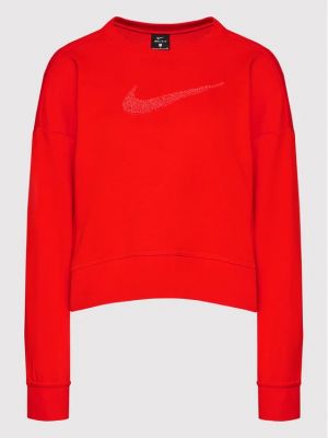 Oversized mikina Nike červená