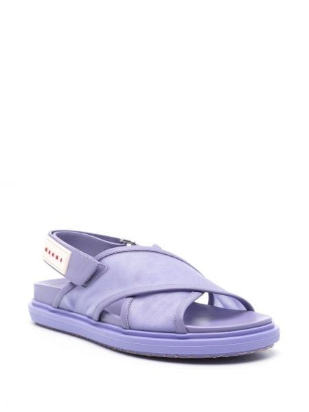 Sandales en mesh Marni violet