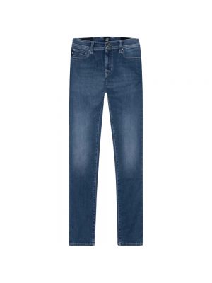 Niebieskie proste jeansy Tramarossa