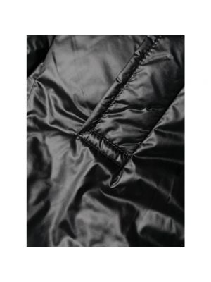 Anorak de nailon con capucha oversized Saint Laurent negro