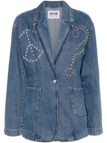 Denimjakke Moschino blå