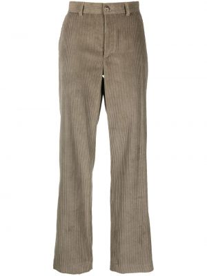 Ravne hlače iz rebrastega žameta A.p.c.