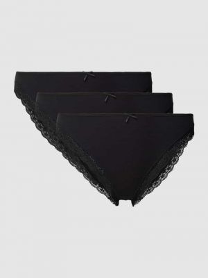 Slipy koronkowe Esprit czarne