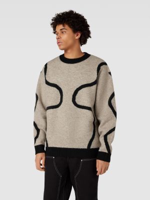 Dzianinowy sweter Multiply Apparel beżowy