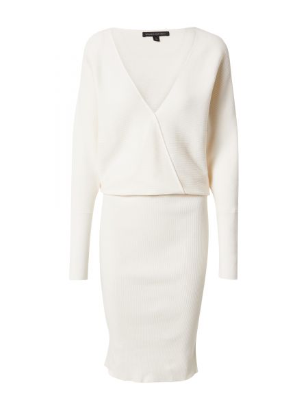 Viskózové nylonové priliehavé košeľové šaty Banana Republic - biela