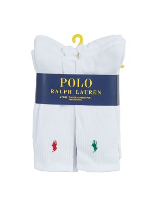 Pamučne sportske čarape Polo Ralph Lauren bijela