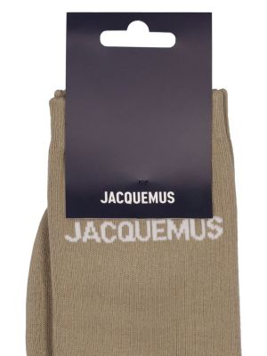 Calcetines de algodón Jacquemus caqui