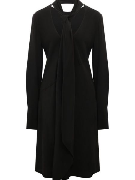 Шелковое платье Helmut Lang черное