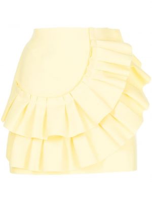 Ruffle mini skjørt Msgm gul