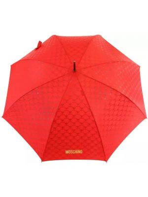 Czerwony parasol Moschino