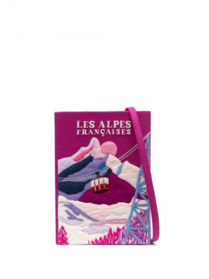 Чанта тип „портмоне“ бродирани Olympia Le-tan розово