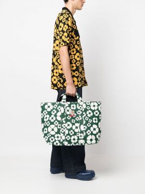 Geblümte shopper handtasche mit print Marni